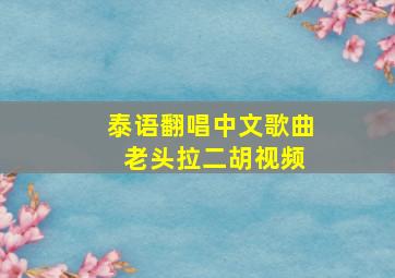 泰语翻唱中文歌曲 老头拉二胡视频